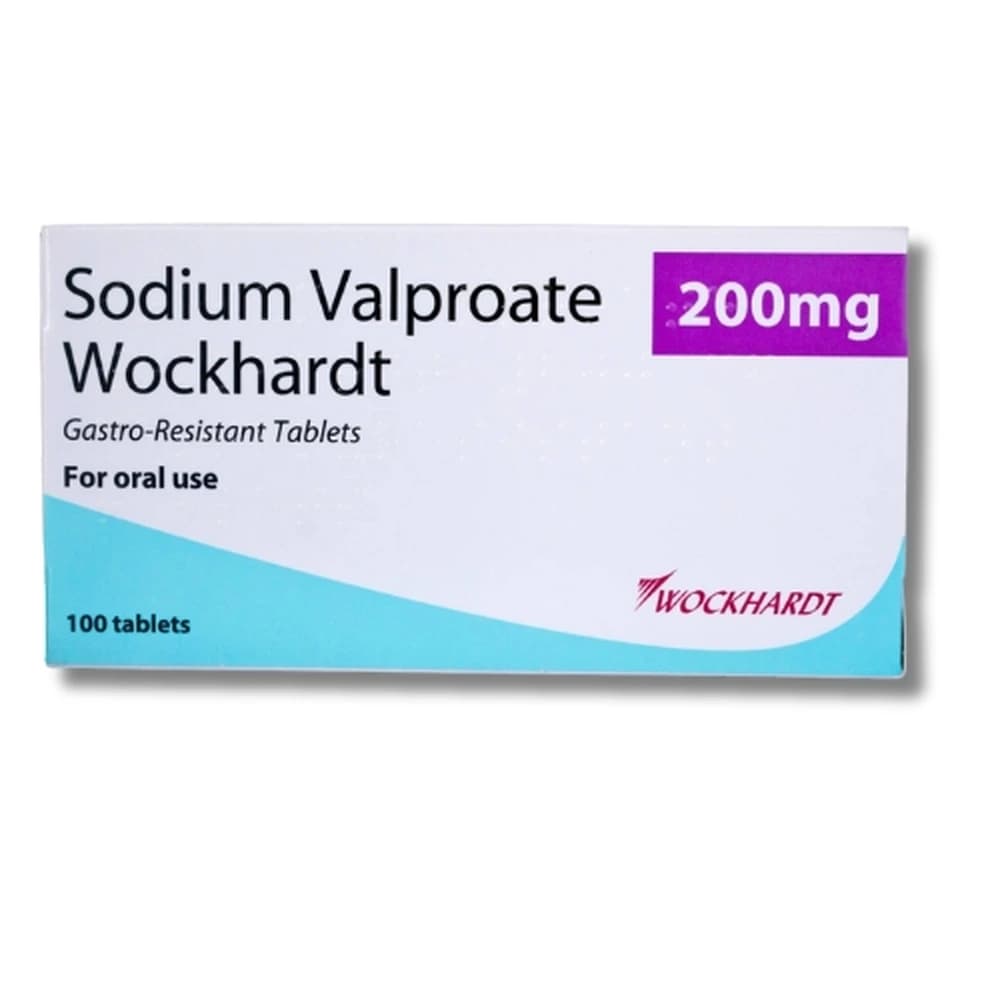 Sodium valproate 200mg product at Adderall Blog Pharmacy