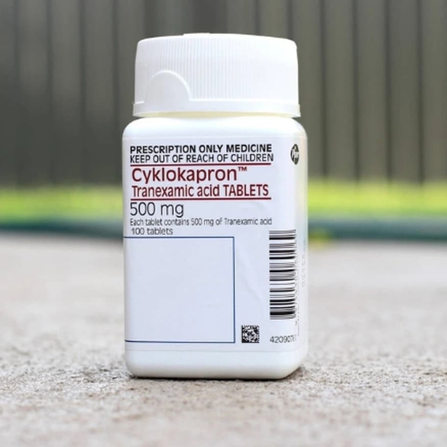 Tranexamic acid 500mg product at Adderall Blog Pharmacy