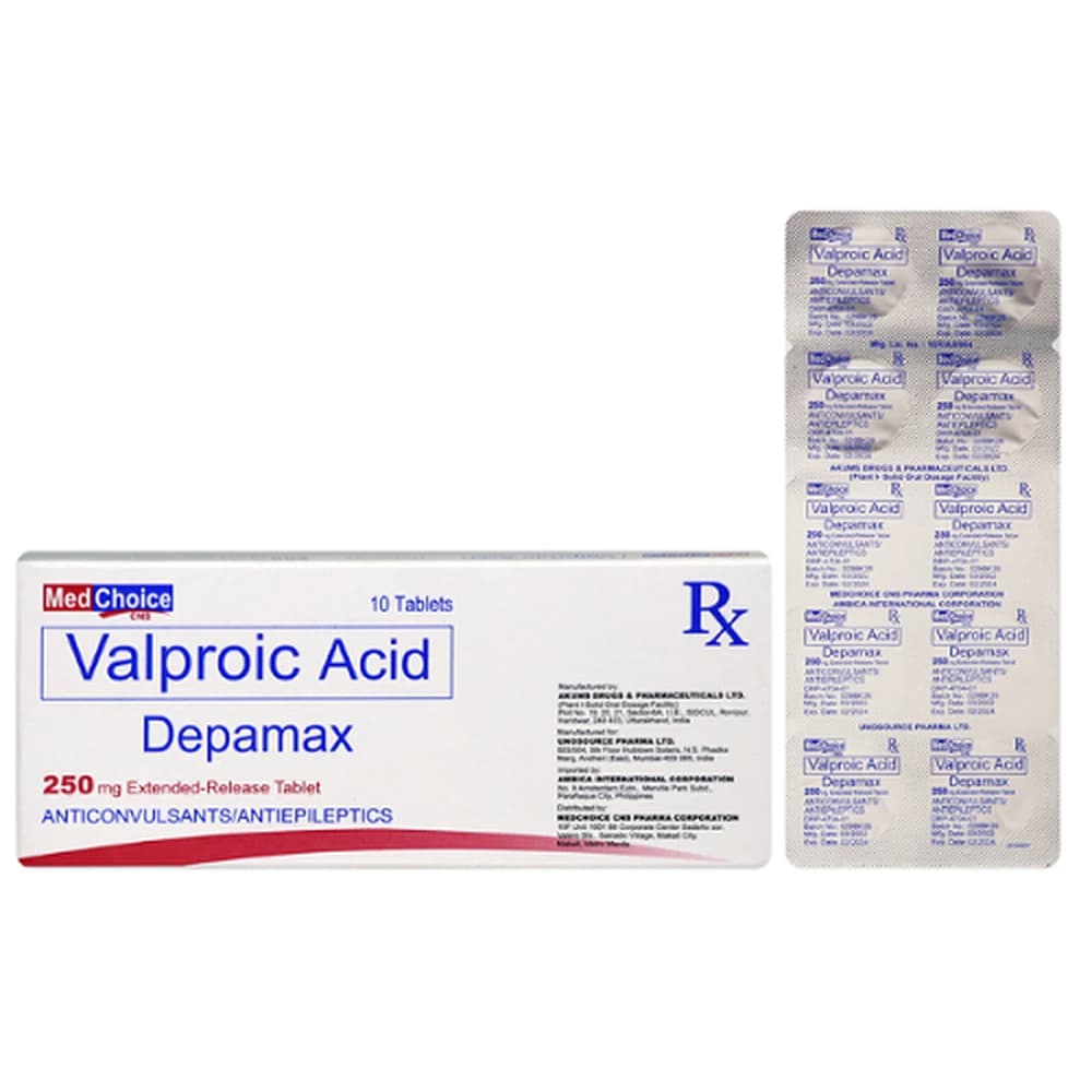 Valproic acid 250mg product at Adderall Blog Pharmacy